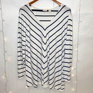 CHICOS Striped Blouse